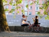 Erfrischungspause am Weser-Boulevard 'Schlachte'